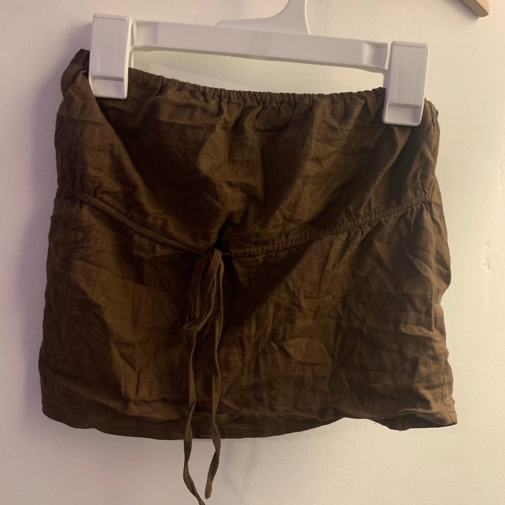 brandy strapless tie top